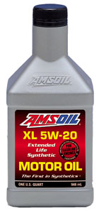 AMSOIL XL 5W-20 Synthetic Motor Oil for superior engine protection. AMSOIL XL 5W-20 Synthetic Motor Oil for superior engine protection.
